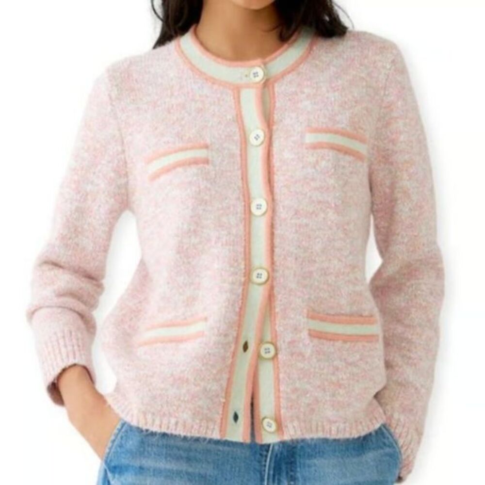 J. Crew Marled Sweater Lady Jacket Cardigan XL